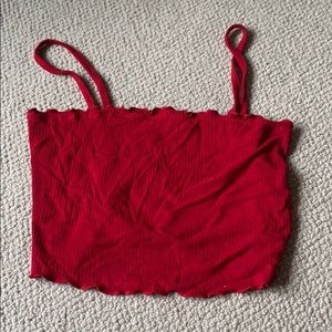 red crop top